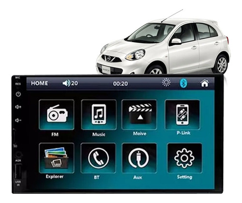 Central Multimídia Nissan Tiida 2007 2013 Bt Esp Android Ios