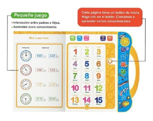 Libro De Aprendizaje Interactivo Con Sonido Y Actividades