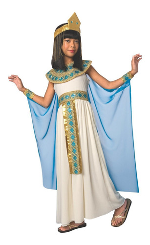 Disfraz De Cleopatra Azul Para Niñas Vestido De Princesa Egi