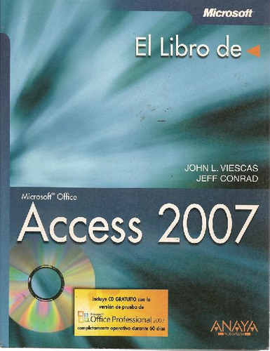 Libro Microsoft Office El Libro De Access 2007 De John L Vie