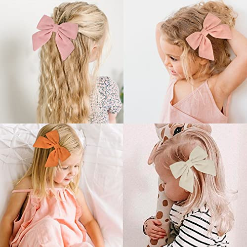 12 Pcs Lazos De Niña 4.5 Pulgadas Pinzas De Cocodril...