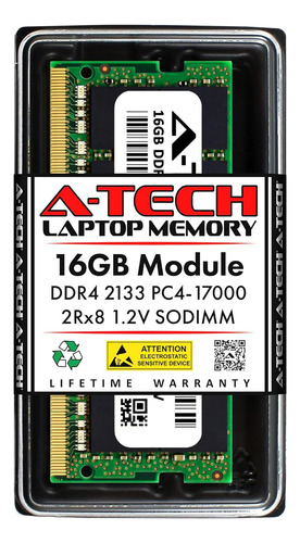 A-tech 16 Gb Ddr4 2133 Mhz Sodimm Pc4-17000 (pc4-2133p) Cl..