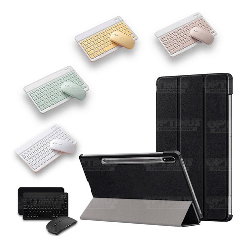 Combo Keyboard Y Estuche Tapa Samsung Galaxy Tab S7 Fe 12,4 