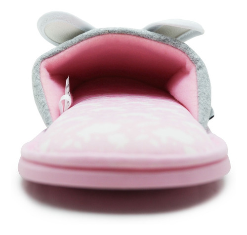 Arra Pantufla Salto De Cama Aacr200093 Gris Conejo Dama