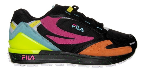 Tenis Fila Mujer Negro Valado Casuales 5cm01287033