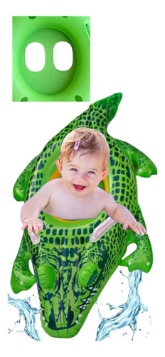 Salvavidas Flotador Inflable Andadera Cocodrilo 1-3 Años