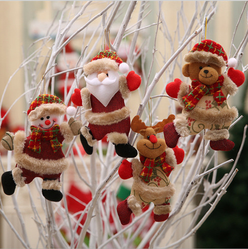 32 Piezas De Colgantes De Muñecas Navideñas, Adornos Navideñ