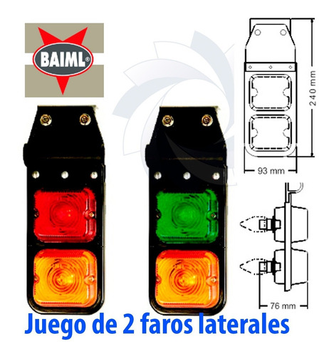 Faro Baiml 615/634-2  Doble Camion Trailer Universales