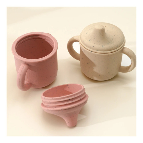 Bebé Aprendiendo A Beber Taza De Entrenamiento De Silicona