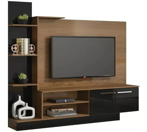 Rack Panel Para Tv Estantes Modular Mesa Living Mueble Rak