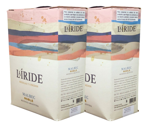 Vino La Iride Dorada Malbec Bag In Box 2x3000ml