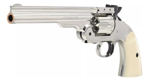 Airgun Revólver Asg Schofield 6 Silver Chumbinho 4.5mm Co2 