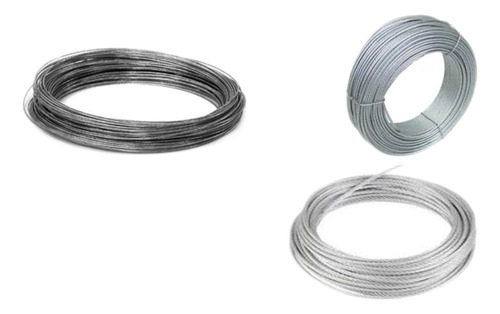 100 Mts De Retenida 1/8 1x7, 12 Cuellos, 36 Perros, 6 Tensor