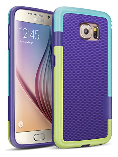 Till Para Galaxy S6 Case, Till[tm] 3 Color Híbrido Hll8n