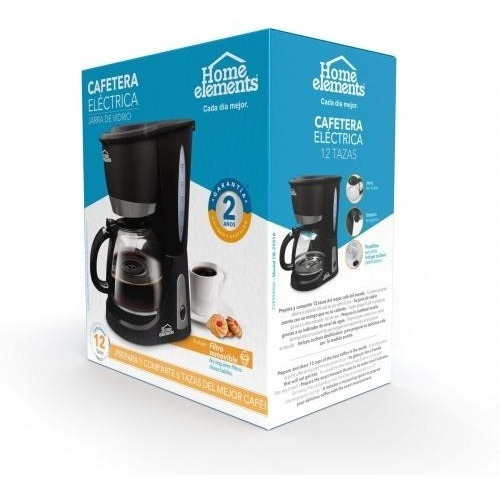 Imagen 4 de 5 de Cafetera 12 Tazas Electrica Home Elements