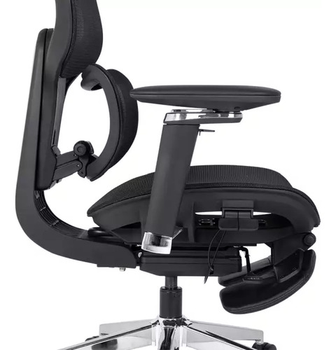 Cadeira Escritório Dt3 Office Ergonomie Ft Black - 14435-7 Cor Preto Material Do Estofamento Mesh Polytex