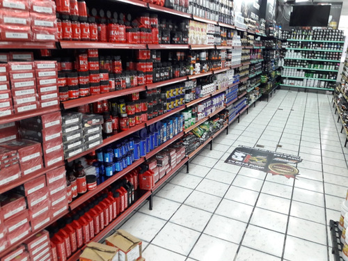 Imagem 5 de 8 de Gôndola De Aço Black Parede 1,96m Kit Com 4 Módulos