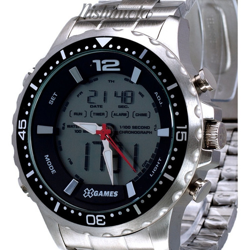 Relógio X-games Masculino Anadigi Xmssa008 Bxsx Aço