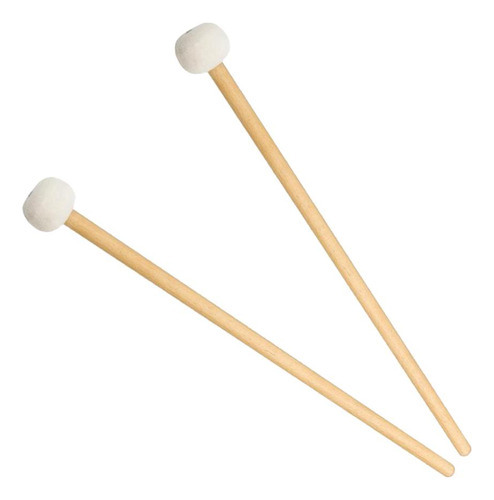 2x Palos De Percusión De Mazos De Para Tambor De , Cm / 1