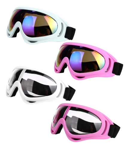 Ljdj Gafas De Esqui, Paquete De 4  Gafas De Snowboard Ajust