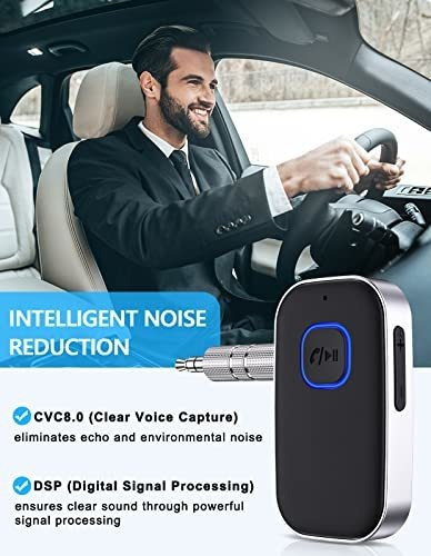 Receptor Bluetooth 5.0 Vehiculo Cancelacion Ruido Aux