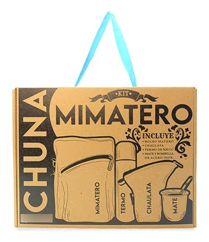 Set Matero Mochila Bolso Porta Termo Yerbero Mate Chuna