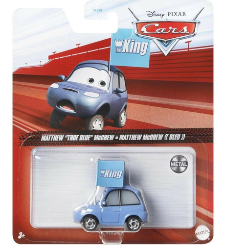 Cars Auto De Metal Mattew True Blue Mccrew - Mattel Color Celeste