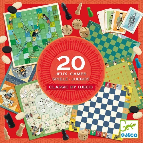 Set De 20 Juegos Clásicos - Marca Djeco