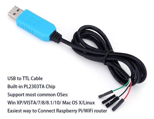 Cable Serial Usb A Tt Cable De Consola Raspberry Pi 3-pack