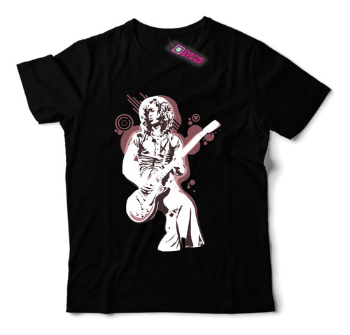 Remera Jimmy Page Dibujo Led Zeppelin Rp203 Dtg Premium