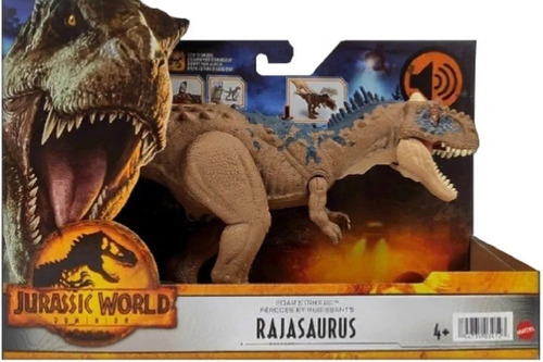 Jurassic World Dominion Rajasaurus Ruge Y Articulado Mattel