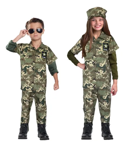 Disfraz De Soldado - Traje De Soldado Mexicano - Disfraces Para Niñas Y  Niños - Disfraz De Militar - Disfraces 16 De Septiembre