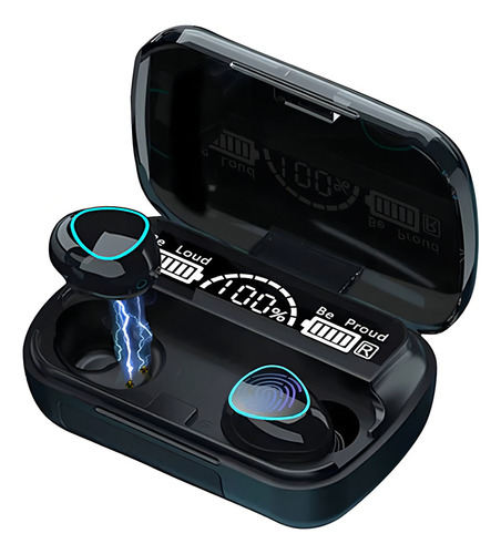 Audifono In Ear Tactil Bluetooth Bw-m10 Color Negro