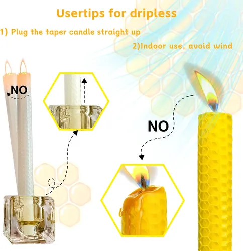 Lacaser Natural Beeswax Caper Caper Bulk, Candelabros De En