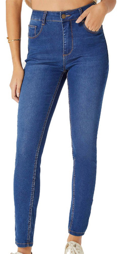 Calça Jeans Feminina Hering Skinny Cintura Alta Confortável