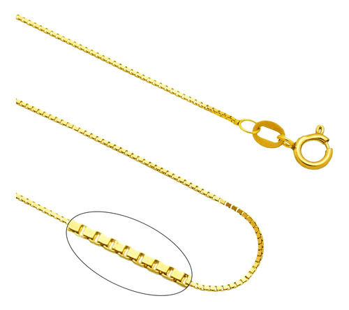 Corrente Veneziana Ouro 18kl (750) 60cm 2,09gr Resistente