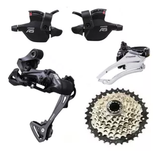 Grupo Ltwoo Transmision 3 X 9 / 27v + Cadena Tipo Shimano