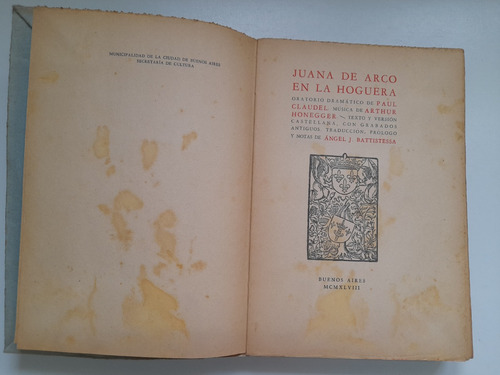 Juana De Arco En La Hoguera, Paul Claudel