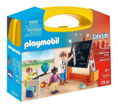 Playmobil School Case/maletín Sala De Clases 70314 En Stock!