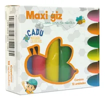 Comprar Giz Cera De Abelha Maxi Com 12 Cores - Cadu Materiais