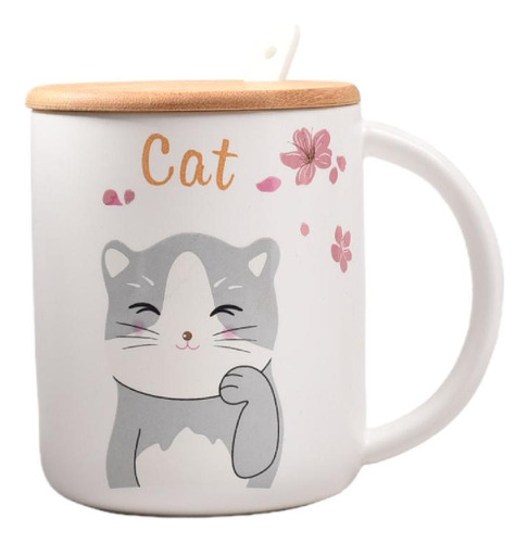 Pocillo Grande Ceramica Mug Con Cuchara