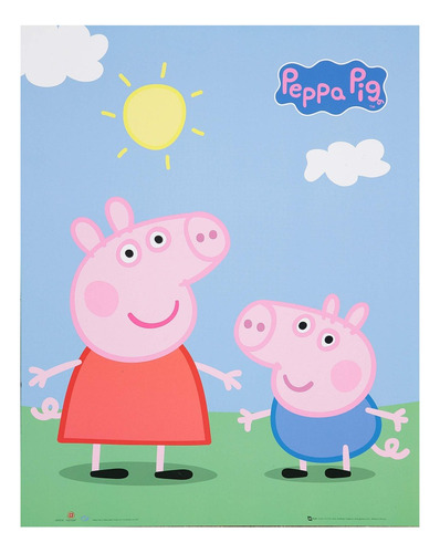 Peppa Pig La Cerdita - Serie De Tv - Lámina 45x30 Cm.