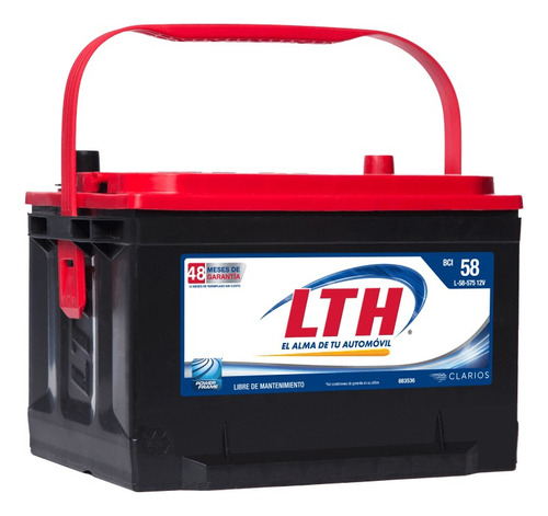 Acumulador Lth Para Auto Modelo L-58-575. Entrega Cdmx.