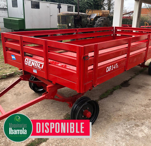 Acoplado Playo 2 Ejes Vuelta Entera Gentili G-2 Baranda Vent