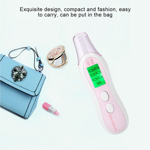 Lcd Digital Pele Facial Medidor De Umidade Analisado W