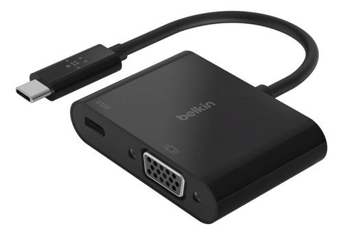 Adaptador Usb C A Vga  + Cargador 60 W Belkin Avc001bk