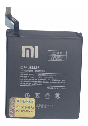 Bateira Xiaomi Bm36 Mi5s 5s M5s 100% Original C/garantia