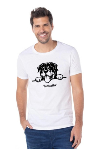 Polera Dog Rottweiler Camiseta Hombre