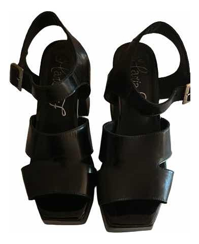 Sandalias De Cuero Negras