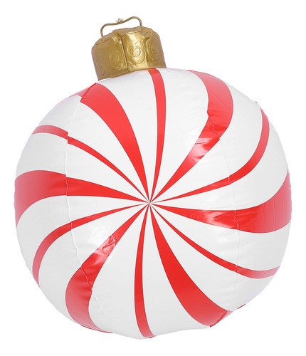 Bola Inflable De Navidad Con Forma De Caramelo De 23.62 PuLG
